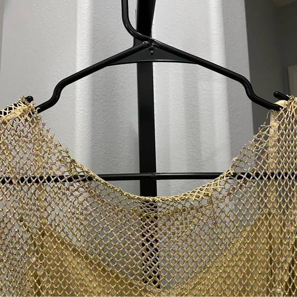 Show Me Your Mumu Iconic Mini in Nude Glitz Size XS Evening Cocktail NWOT - Picture 7 of 9